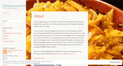 Desktop Screenshot of fortheloveofportuguesefood.com