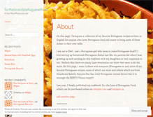 Tablet Screenshot of fortheloveofportuguesefood.com